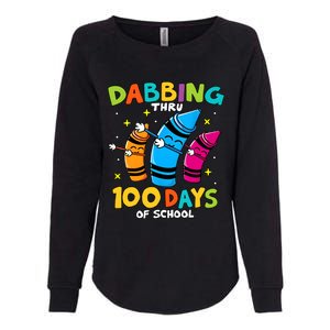 Dabbing Thru 100 Days Of School Womens California Wash Sweatshirt