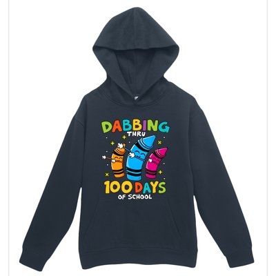 Dabbing Thru 100 Days Of School Urban Pullover Hoodie