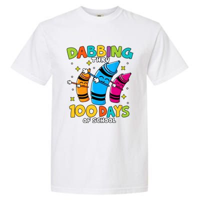 Dabbing Thru 100 Days Of School Garment-Dyed Heavyweight T-Shirt