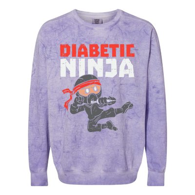 Dieabetics Type 1 Diabetes Awareness Diabetic Colorblast Crewneck Sweatshirt