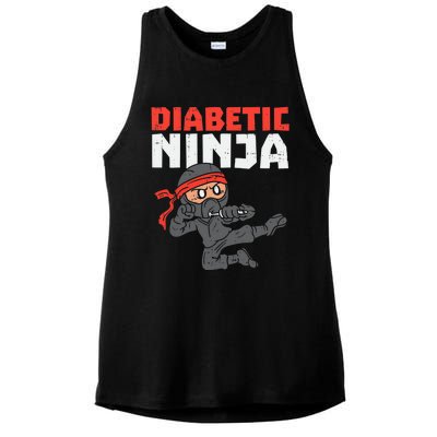 Dieabetics Type 1 Diabetes Awareness Diabetic Ladies PosiCharge Tri-Blend Wicking Tank