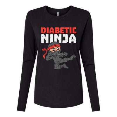 Dieabetics Type 1 Diabetes Awareness Diabetic Womens Cotton Relaxed Long Sleeve T-Shirt