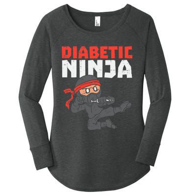 Dieabetics Type 1 Diabetes Awareness Diabetic Women's Perfect Tri Tunic Long Sleeve Shirt