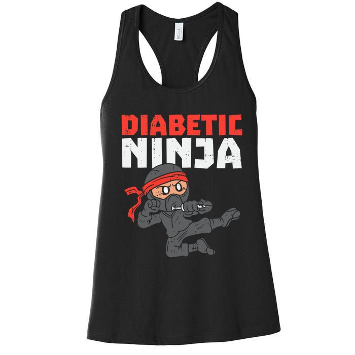 Dieabetics Type 1 Diabetes Awareness Diabetic Women's Racerback Tank