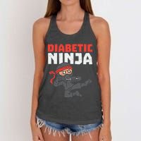 Dieabetics Type 1 Diabetes Awareness Diabetic Women's Knotted Racerback Tank