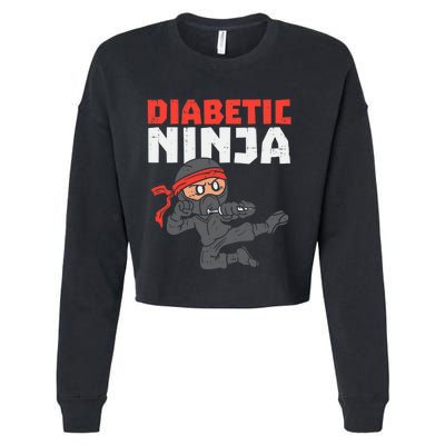 Dieabetics Type 1 Diabetes Awareness Diabetic Cropped Pullover Crew