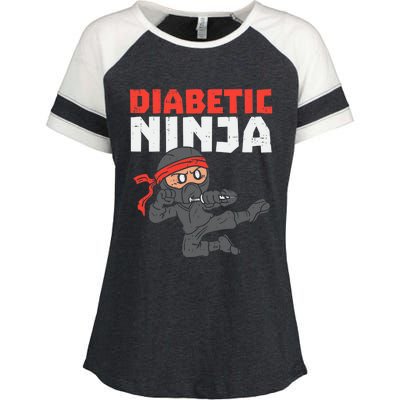 Dieabetics Type 1 Diabetes Awareness Diabetic Enza Ladies Jersey Colorblock Tee