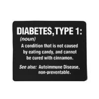 Diabetes Type 1 T1D Diabetics Funny Definition Mousepad