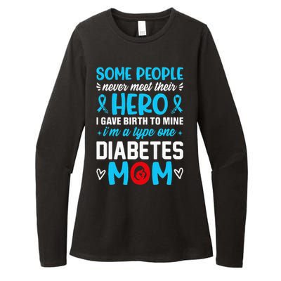 Diabetes Type 1 Survivor Mom  T1 Diabetes Awareness Womens CVC Long Sleeve Shirt