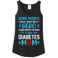 Diabetes Type 1 Survivor Mom  T1 Diabetes Awareness Ladies Essential Tank