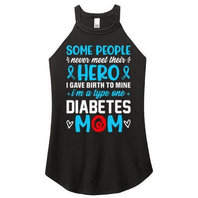 Diabetes Type 1 Survivor Mom  T1 Diabetes Awareness Women's Perfect Tri Rocker Tank