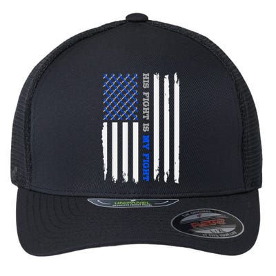 Diabetes Type 1 American Flag His Fight Is My Fight Gift Flexfit Unipanel Trucker Cap