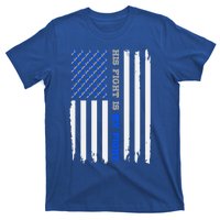 Diabetes Type 1 American Flag His Fight Is My Fight Gift T-Shirt