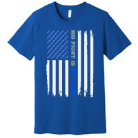 Diabetes Type 1 American Flag His Fight Is My Fight Gift Premium T-Shirt