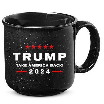 Donald Trump 2024 Take America Back Election The Return 15oz Campfire Ceramic Mug