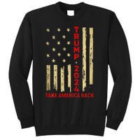 Donald Trump 2024 Take America Back American Flag Tall Sweatshirt