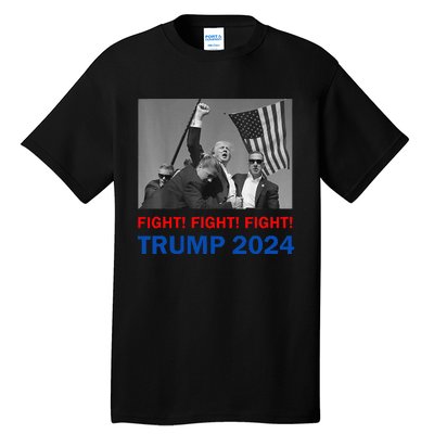 Donald Trump 2024 Fight Fight Fight Donald Trump Fist Pump Tall T-Shirt