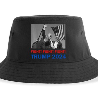 Donald Trump 2024 Fight Fight Fight Donald Trump Fist Pump Sustainable Bucket Hat