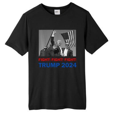 Donald Trump 2024 Fight Fight Fight Donald Trump Fist Pump Tall Fusion ChromaSoft Performance T-Shirt