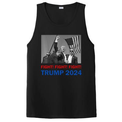 Donald Trump 2024 Fight Fight Fight Donald Trump Fist Pump PosiCharge Competitor Tank