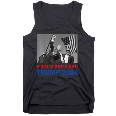 Donald Trump 2024 Fight Fight Fight Donald Trump Fist Pump Tank Top