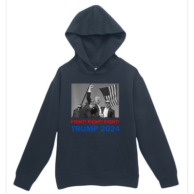 Donald Trump 2024 Fight Fight Fight Donald Trump Fist Pump Urban Pullover Hoodie