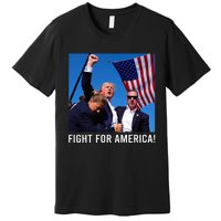 Donald Trump 2024 Survived Shot Rally Fight For America Premium T-Shirt