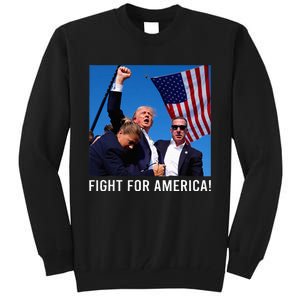 Donald Trump 2024 Survived Shot Rally Fight For America Tall Sweatshirt