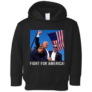 Donald Trump 2024 Survived Shot Rally Fight For America Toddler Hoodie