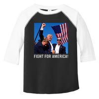 Donald Trump 2024 Survived Shot Rally Fight For America Toddler Fine Jersey T-Shirt