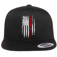 Donald Trump 2024 Take America Back American Flag Flat Bill Trucker Hat