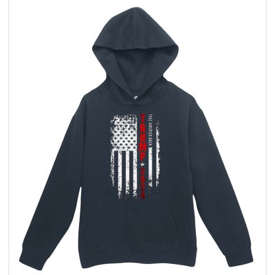 Donald Trump 2024 Take America Back American Flag Urban Pullover Hoodie