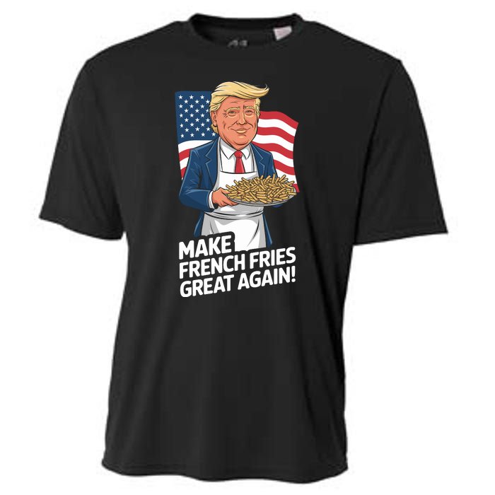 Donald Trump 2024 French Fry Make French Fries Great Again 2024 Magadonalds Cooling Performance Crew T-Shirt