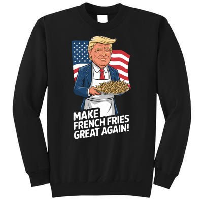 Donald Trump 2024 French Fry Make French Fries Great Again 2024 Magadonalds Sweatshirt