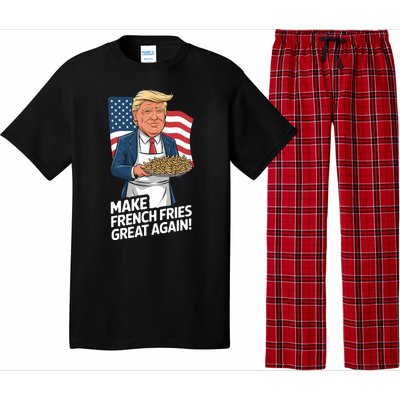 Donald Trump 2024 French Fry Make French Fries Great Again 2024 Magadonalds Pajama Set