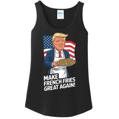 Donald Trump 2024 French Fry Make French Fries Great Again 2024 Magadonalds Ladies Essential Tank