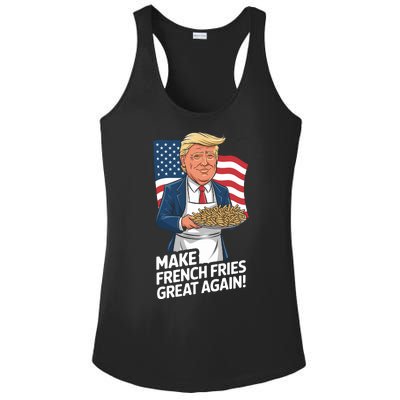 Donald Trump 2024 French Fry Make French Fries Great Again 2024 Magadonalds Ladies PosiCharge Competitor Racerback Tank