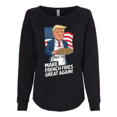 Donald Trump 2024 French Fry Make French Fries Great Again 2024 Magadonalds Womens California Wash Sweatshirt