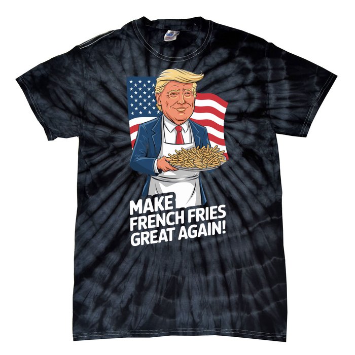 Donald Trump 2024 French Fry Make French Fries Great Again 2024 Magadonalds Tie-Dye T-Shirt