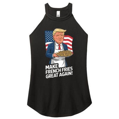 Donald Trump 2024 French Fry Make French Fries Great Again 2024 Magadonalds Women's Perfect Tri Rocker Tank