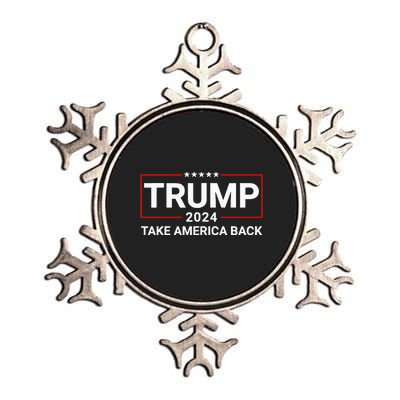 Donald Trump 2024 Take America Back Election The Return Metallic Star Ornament