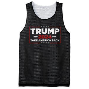 Donald Trump 2024 Take America Back American Flag Mesh Reversible Basketball Jersey Tank