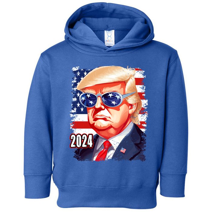 Donald Trump 2024 Elections Gift Toddler Hoodie