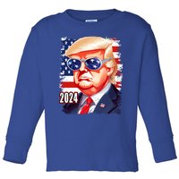 Donald Trump 2024 Elections Gift Toddler Long Sleeve Shirt