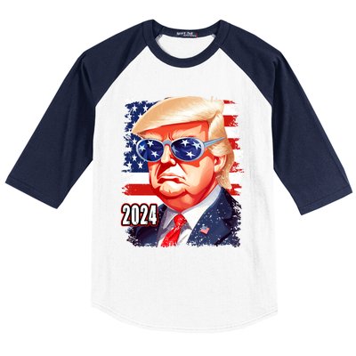 Donald Trump 2024 Elections Gift Baseball Sleeve Shirt