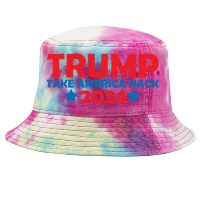 Donald Trump 2024 Take America Back Donald Trump 2024 Tie-Dyed Bucket Hat