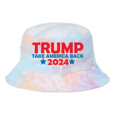 Donald Trump 2024 Take America Back Donald Trump 2024 Tie Dye Newport Bucket Hat