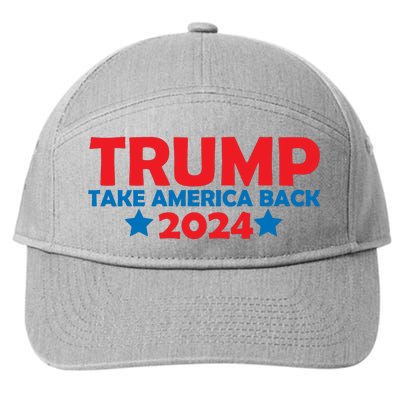 Donald Trump 2024 Take America Back Donald Trump 2024 7-Panel Snapback Hat