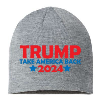 Donald Trump 2024 Take America Back Donald Trump 2024 Sustainable Beanie