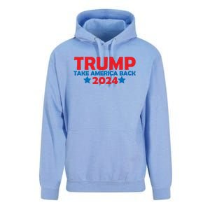 Donald Trump 2024 Take America Back Donald Trump 2024 Unisex Surf Hoodie